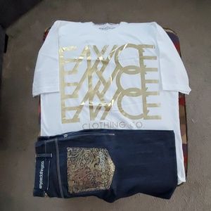 Men's Enyce Jeans and shirt